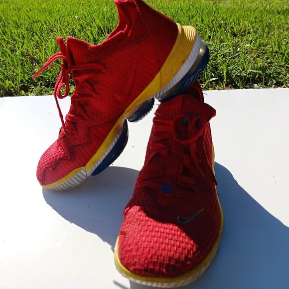 Nike Other - Nike Men's LeBron 16 Low SuperBron Size 8 Red Basketball Shoes Sneakers